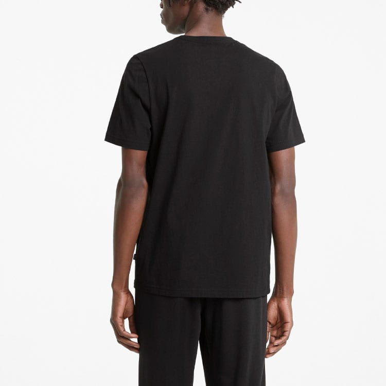 PUMA T Shirts Men's Black Crew Neck Moderate Straight Fit 845923-01
