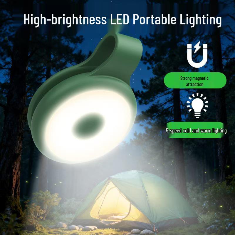 Adjustable Three-Color Magnetic Selfie Light for Phones and Live Streaming