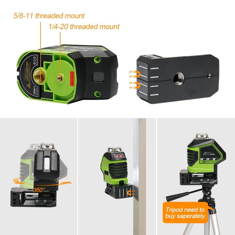 IP54. 5Line Laser Level 360 ° Rotary Auto Self Leveling Vertical Horizontal Decoration New