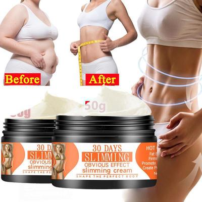 Körperschlankheitscreme, Fettverbrennung, Gewichtsverlust, Anti-Cellulite-Körpermassage, heiße Creme zum Abnehmen des Körpers und des Bauches