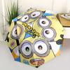 1 Stück Minions Automatischer Öffnungs-/Schließschirm Stabiler Eisenrahmen, Kompakter Reiseschirm - Perfektes Geschenk für Frauen, Männer a0829116
