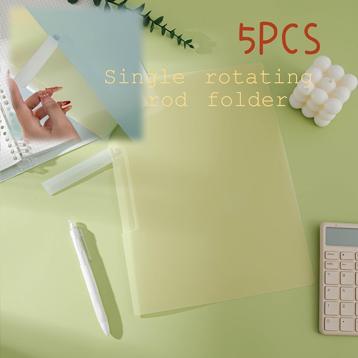 

5 шт. Папка с боковым открыванием и вращающимся механизмом формата А4, папка для файлов, водонепроницаемый органайзер для документов, пыленепроницаемое настольное хранилище, держатель для договорных документов