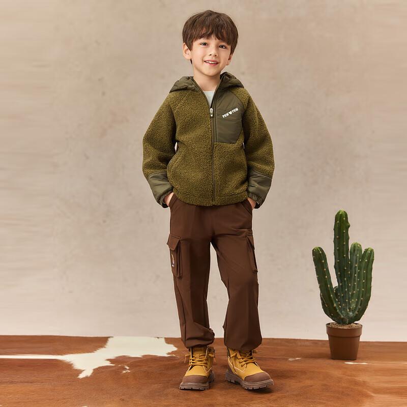 PawinPaw Kids  Cartoon Bear Plush Warm Jacket 110