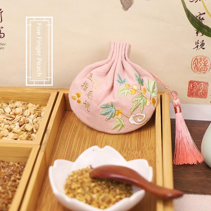 Dragon Boat Festival Sachet Perfume Bag Bag Small Pendant Embroidered Purse Accessories Carry Creative Archaistic Tassel Silk Bag Cloth Bag