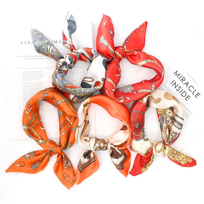 

Женский модный универсальный маленький квадратный шарф 50x50cm