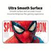 Marvel Spiderman Tappetino Mouse Cool Tappetino per Computer Portatile Tappetino per Tastiera Mouse Accessori da Scrivania Ufficio Tappetino Tappetino per Console di Gioco overlock