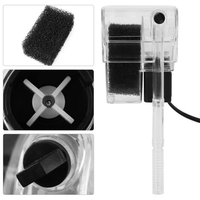 Filtre - Filtre externe pour aquarium - Débit 250L/H - Moteur Économie d'Énergie - Acrylique