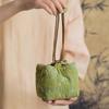 Chinese Style Cotton Linen Tea Set Storage Bag - Thickened Shockproof Pouch for Zisha Teapot/Quick Cup,  Portable Carrying Case