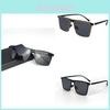 New Tr90 Sunglasses Men's Polarized Driving Fishing Sun Glasses Uv400 Black Frame Black Lens