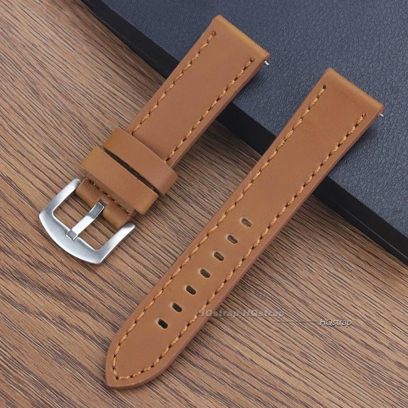 Quick Release Vintage Retro Genuine Leather Watch Band 18mm 20mm 22mm 24mm Soft Watch Bracelet Men Women Watch Strap Sport Belt