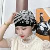 Cotton Muslim Headpiece Soild Color Turban Fashion Muslim Headscarf Cap  Women