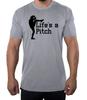 Lifes a Pitch Baseball T-Shirt, Men's Funny Graphic T-Shirts