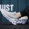 Breathable Men’s White Shoes Leisure Fashionable Jogging Shoes Knitted Luxury Hollow Platform Shoes Shock Absorbing Men Sneakers