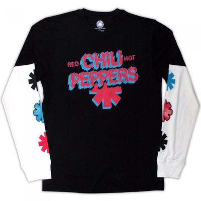 Unisex Adult Shock Layered Long-Sleeved T-Shirt
