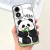 Animals Painting Phone Case For Motorola Moto E14 MotoE14 / Motorola E 14 Back Cover Panda Rabbit Cat Funda Bumper Soft Silicone