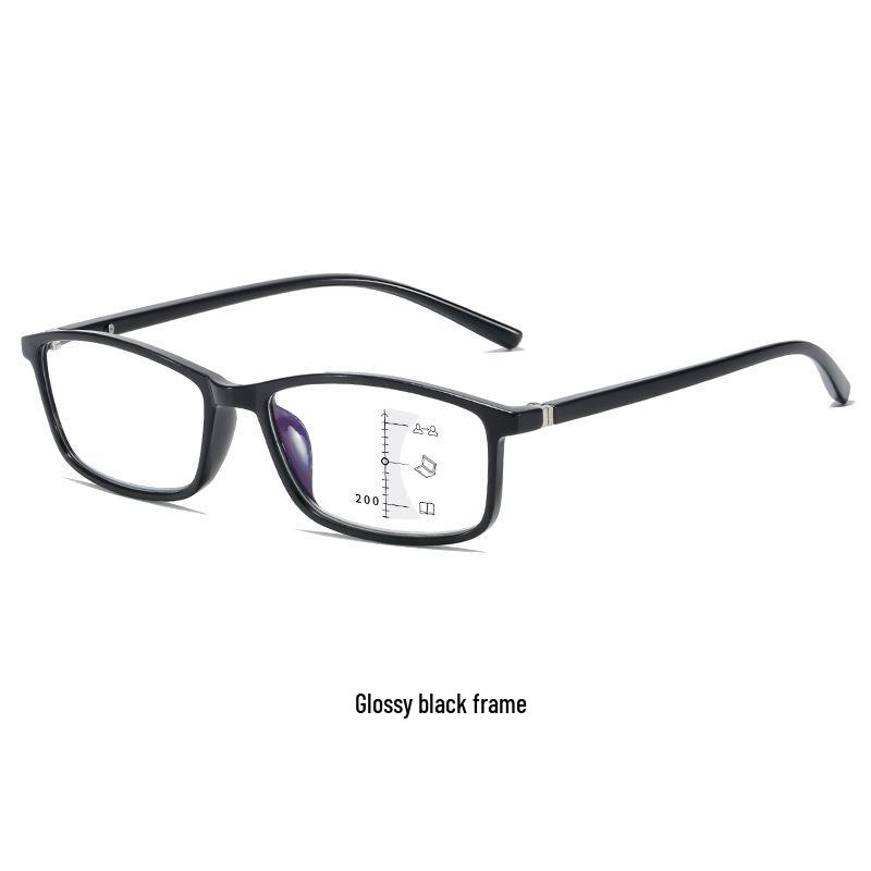 Retro Progressive Multifocal Reading Glasses for Near & Far with Anti-Blue Light, Ideal for Middle-Aged & Elderly