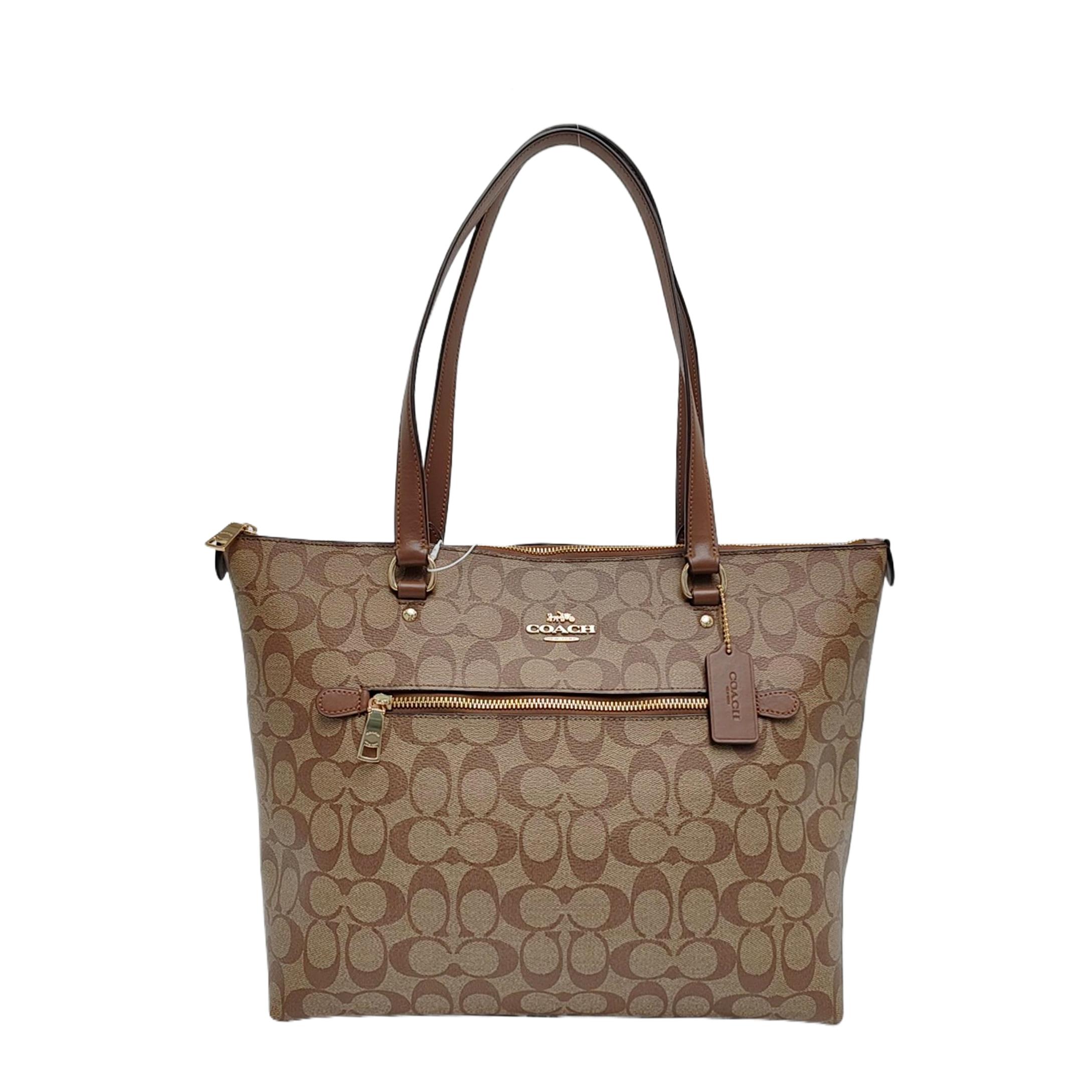 [Pre-Owned] Gallery 32 Classic Monogram Canvas And Leather Tote Bag - Excellent #LIV1ZC ONE SIZE