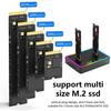 M.2 NVMe/SATA Dual-Bay Hard Drive Docking Station Offline Clone Hard Disk M.2 SSD Duplicator USB3.2 GEN2 SSD Adapter Enclosure