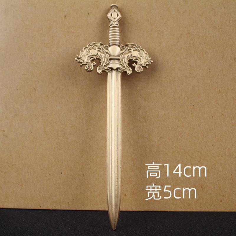 Латунь Доминирующий Святой Граф Оружие Бу Цзинъюнь Бесподобный Меч Украшение Модель