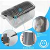 Wall Mount Corner Cat Self Groomer Comb Ergonomic Pet Massage Hair Remover Brush Space Saving Indoor Kitten Scratching Toy Easy