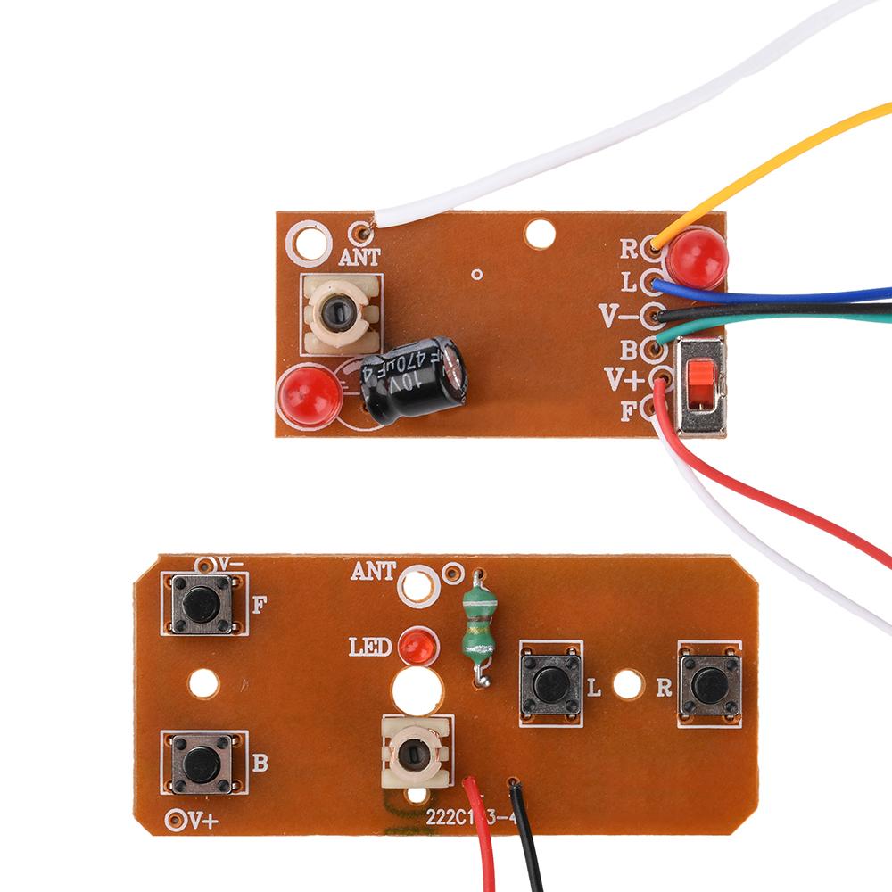 Vierkanal RC-Fernbedienungsmodul DIY RC-Auto Sender-Empfängerplatine 27MHz Langstrecke Hochleistungs-Motorcontroller