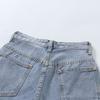 Classic and Minimalist Fashion Versatile High Waist Female High Waist Summer Loose Thin Big Yards Rolled Edge Casual Sub Denim Shorts Individuality