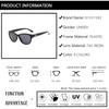 Occhiali da sole rotondi BFORTUNE da donna Designer di marca Occhiali da sole ovali in metallo con lenti polarizzate Protezione UV400