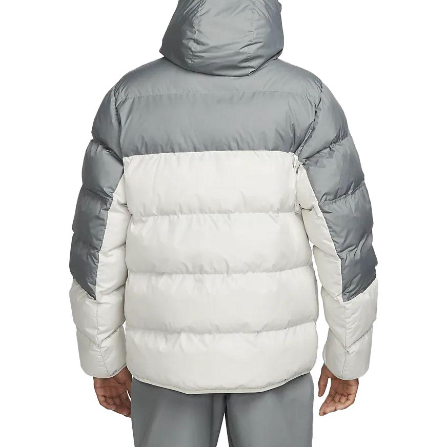 Nike Primaloft® Jacket Color Block Logo Print Zipper Hooded Loose Long Sleeve Jacket Men jackets Gray DR9605-084