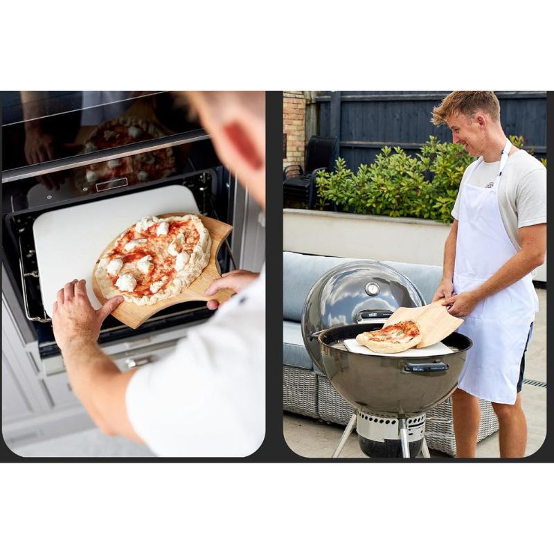 Cordierite Pizza Baking Board with Wooden Spatula and Long Cutter 13-piece Pizza Baking Pan Set