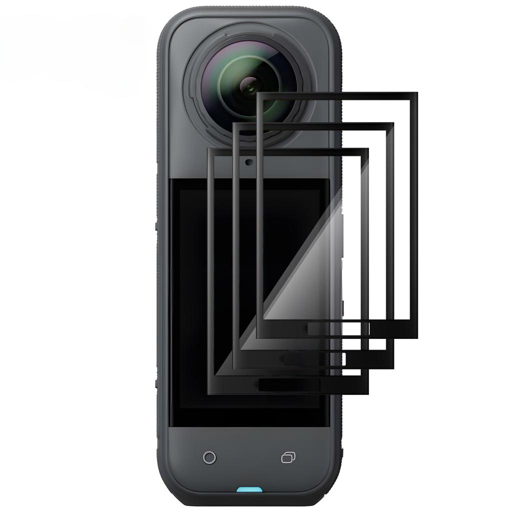 For Insta360 X5/X4 Soft Film Screen Protector HD Clear Anti-scratch Lens Cap Shockproof Storage Bag for Insta360 X4 with Hanger