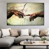 The Creation of Adam By Michelangelo Διάσημοι πίνακες σε καμβά στον τοίχο Αφίσες και εκτυπώσεις εικόνες Cuadros για το σαλόνι