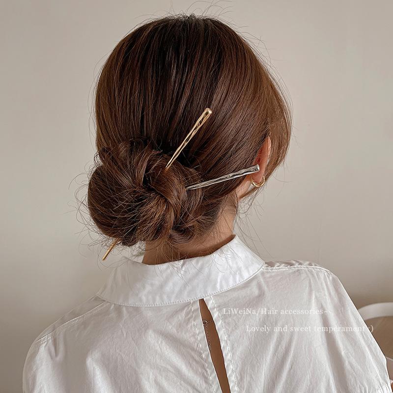 New Chinese Metal Hair Sticks Vintage Chopstick Hairpins Women Hair Clip Pin Headwear Wedding Headdress Jewelry Accessories