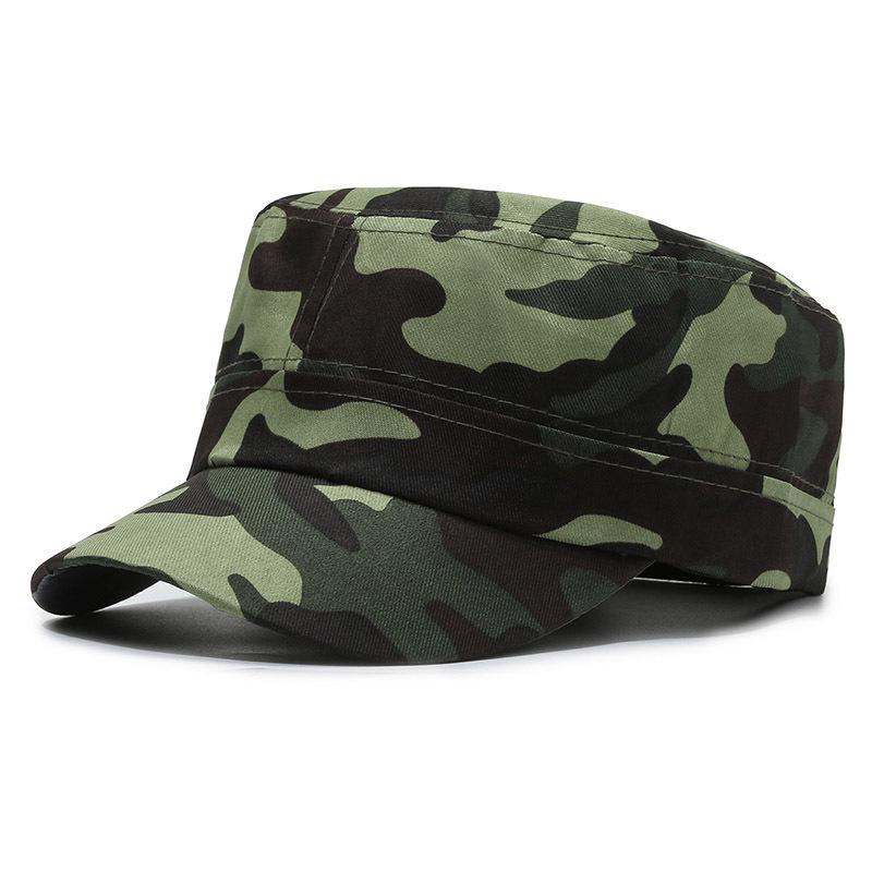

Unisex Outdoor Camouflage Sun Protection Cap: Breathable Military Style Flat Top for Spring and Summer