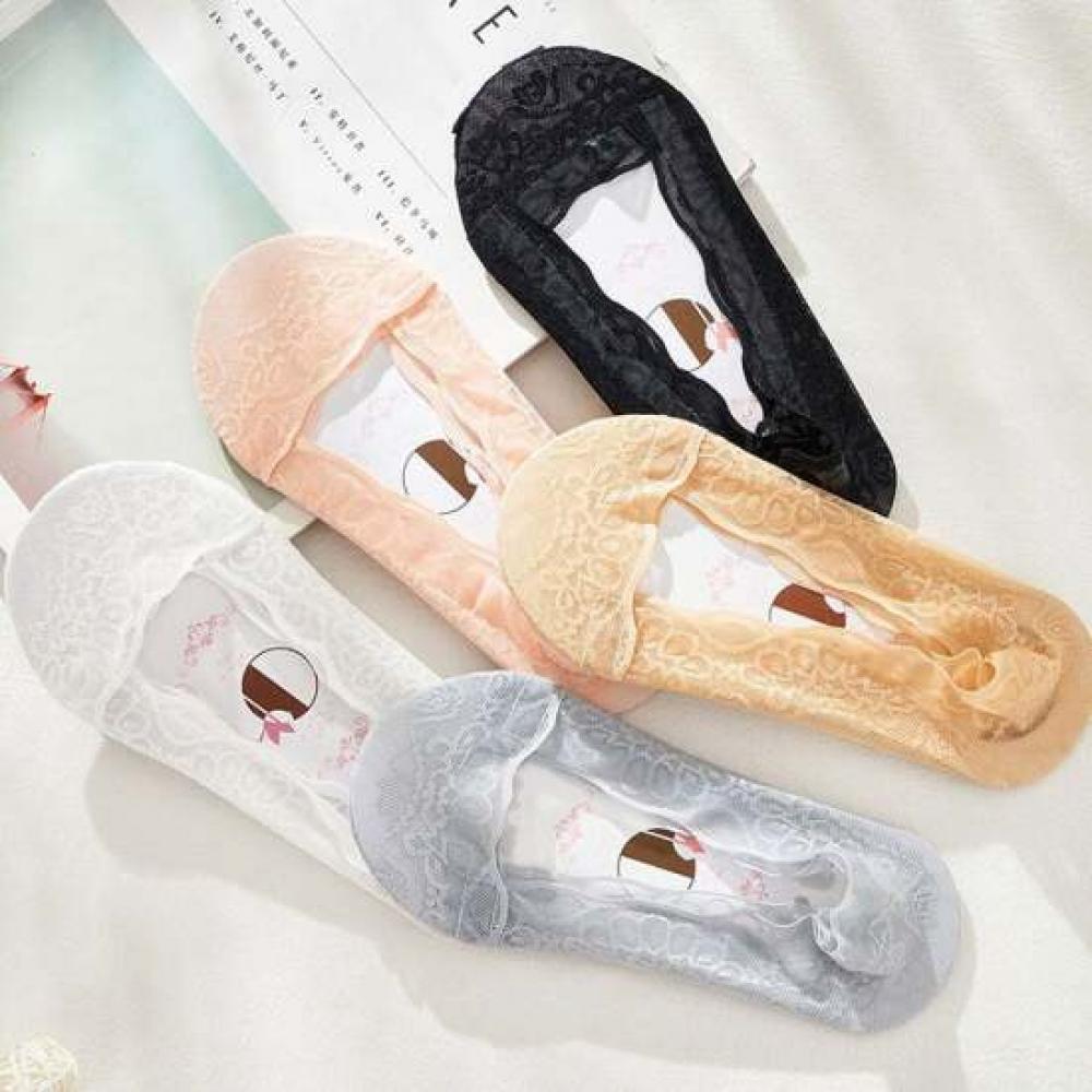 Shop Women S Lace Full Non Slip No Show SockS 5 Pack Won wSo Wfiea12