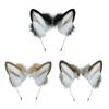 Cartoon Headband Fox Wolf Ears Shaped Hair Hoop Plush Party Headpiece Hair Band Party Cosplay Costume Props Unisex