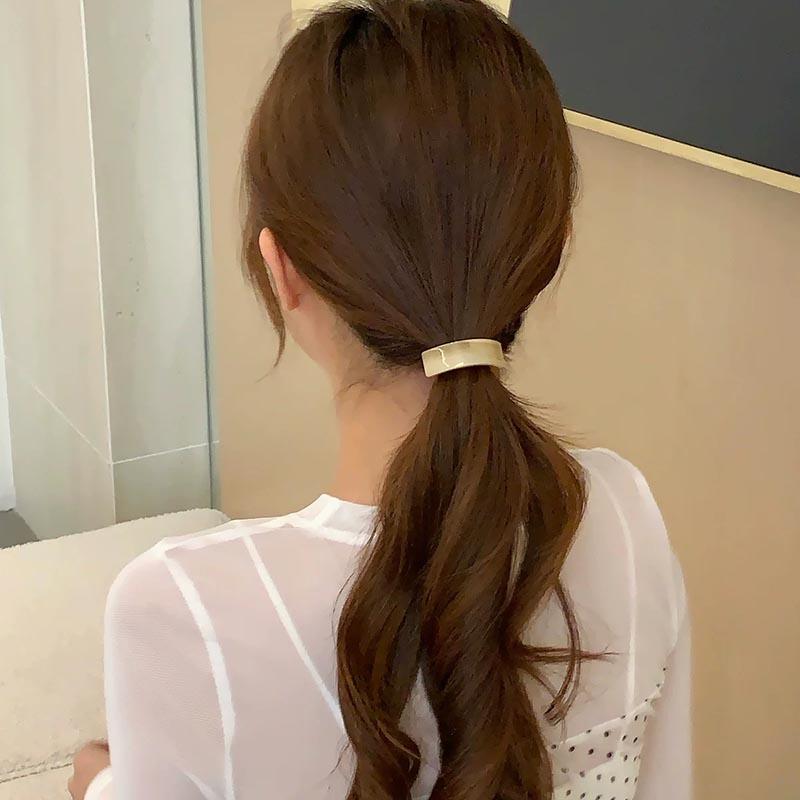 Korean Acetic Acid Hair Ropes Fashion Simple Print Elastic Scrunchies Rubber Band Girl Hair Accessories Ponytail Headwear