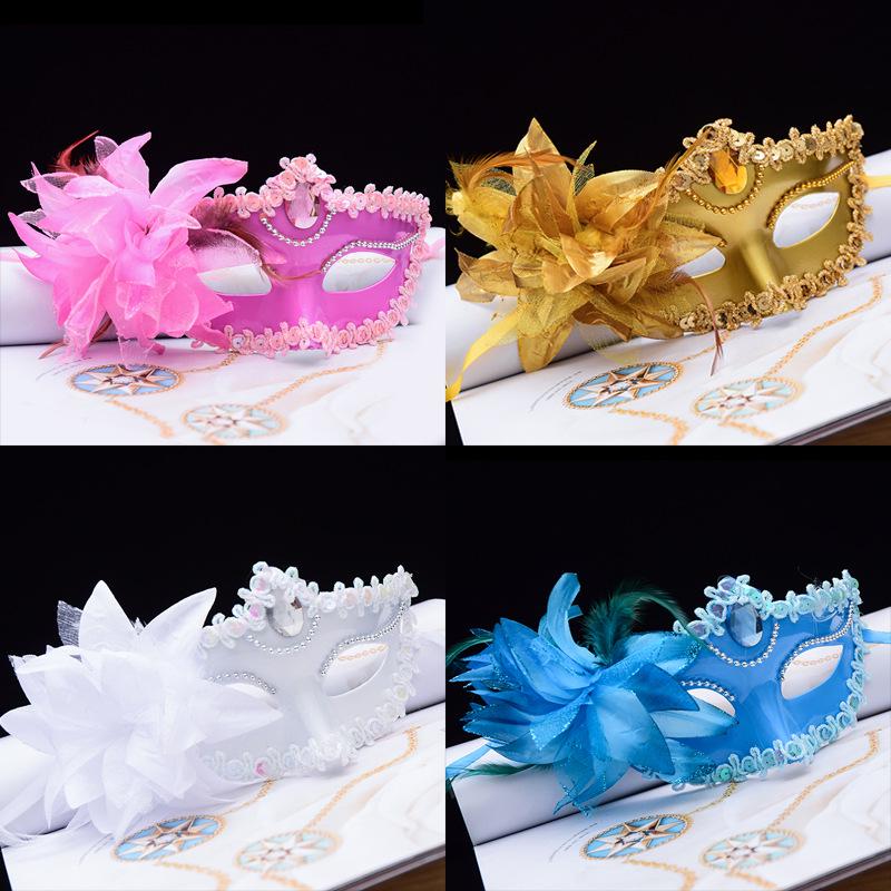 Women's Halloween Masquerade Ball Half-Face Mask for New Year's Eve - Adult Princess Style