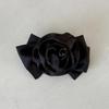 Chiffon Rose Ribbon Hair Pin (BLACK)