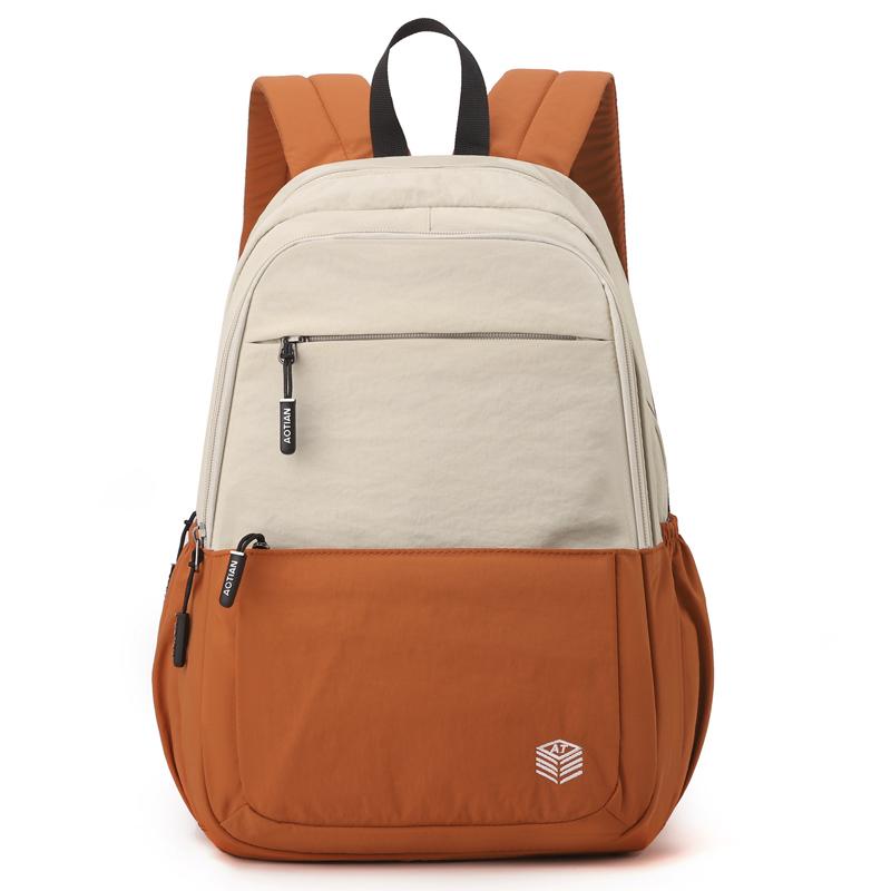 Women's Bag Outdoor Contrast Color Backpack Student Schoolbag Travel Bag