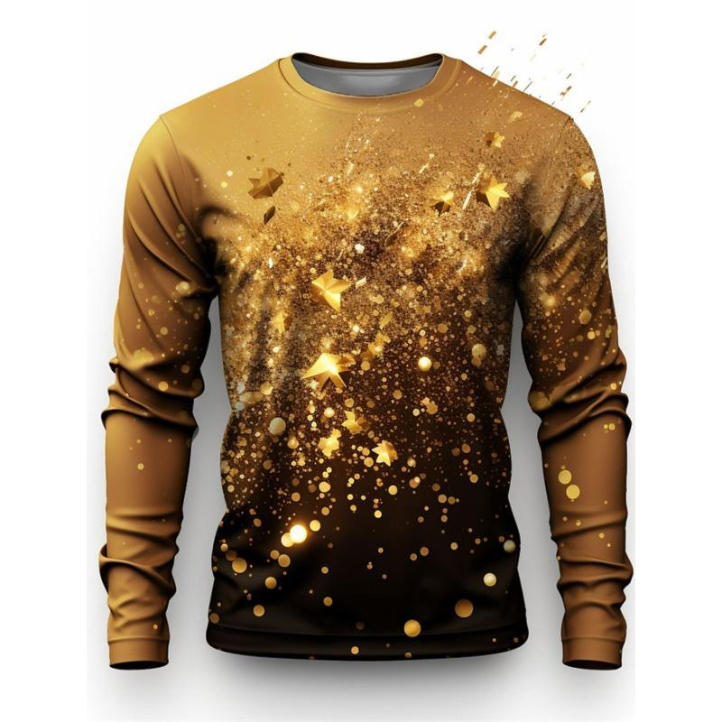 Fashion Pattern T-Shirt For Men Funny Animal 3D Printed T Shirts Casual Harajuku Loose Tees O-Neck Tops Long Sleeves Clothing