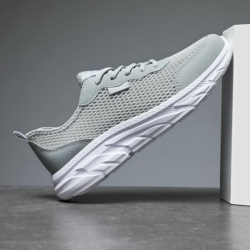 Summer Mesh Shoes Men Sneakers Breathable Light Men's Casual Shoes Lace-Up Walking Footwear Zapatillas Hombre Tenis Masculino