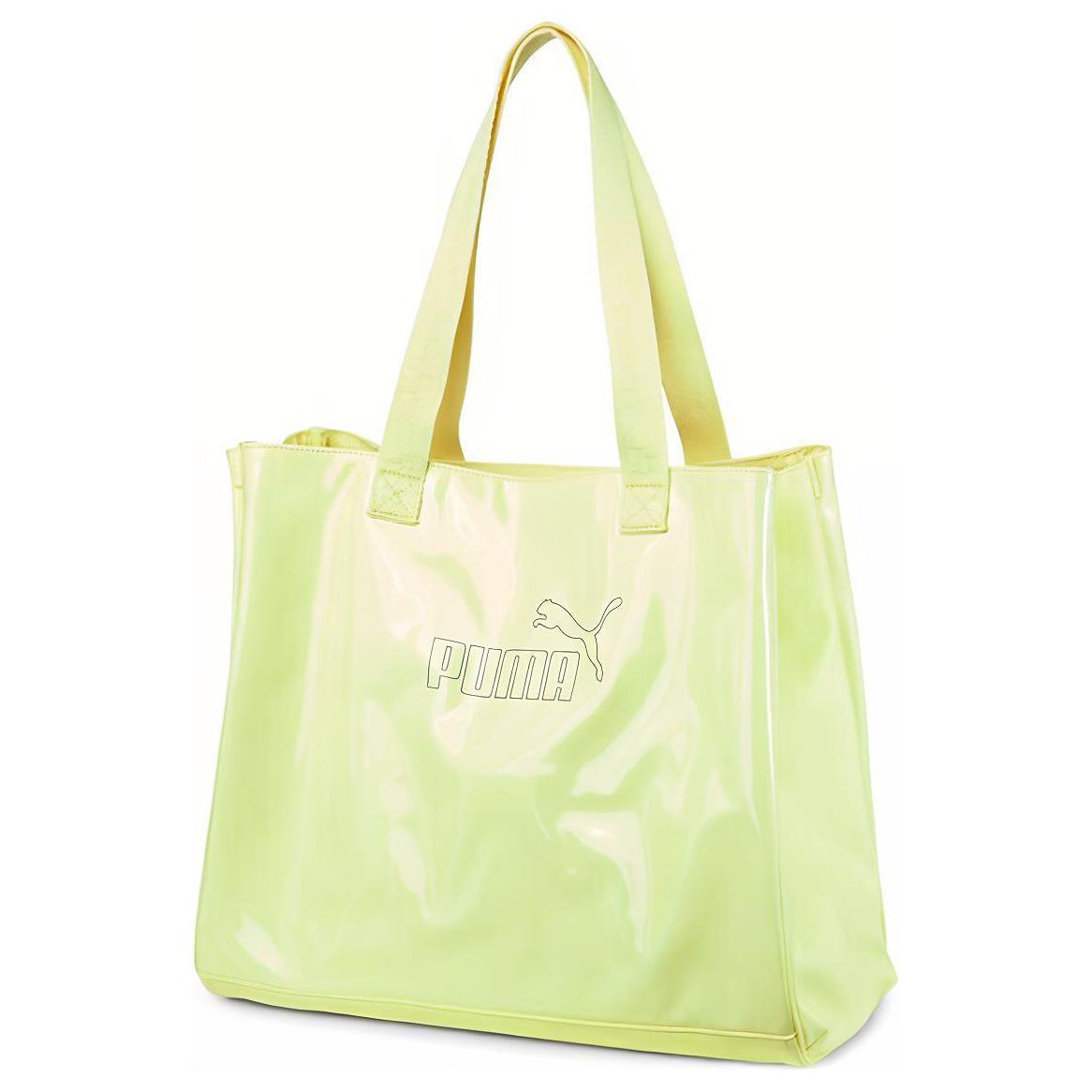 

New PUMA PU Tote Bag, Shopping Bag, Shoulder Bag Regular Women s Bright Yellow 077919-03 38.1*18.5*33.0CM