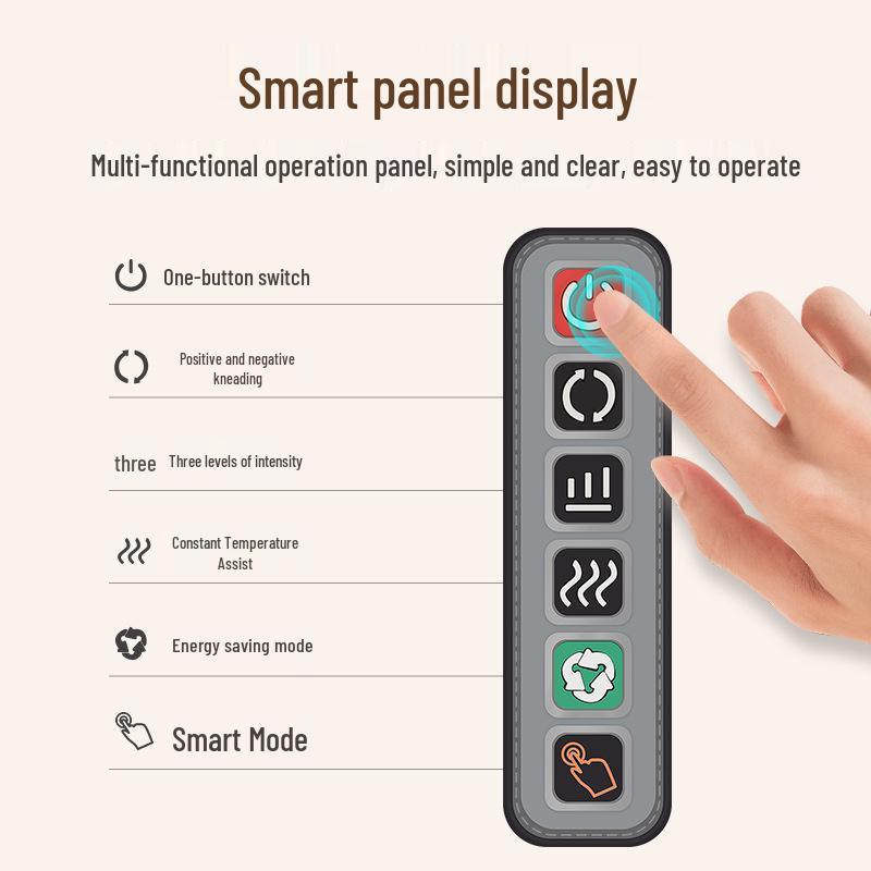 Multi-Functional Smart Cervical Spine Massager with Heating for Neck, Shoulder, Back, and Waist - Home Kneading Cushion