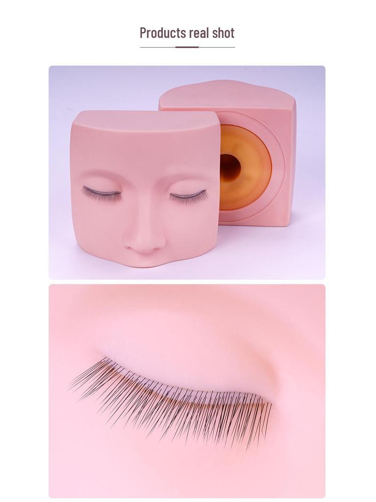 Μανεκέν Πρακτικής Βλεφαρίδων Τριών Στρώσεων με Αντικαταστάσιμα Βλέφαρα για Εκπαίδευση Επέκτασης Βλεφαρίδων.