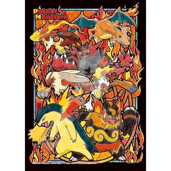 Ensky x Art Crystal Jigsaw Puzzle 208 Pieces ART CRYSTAL JIGSAW 6 and Pokémon TYPEFIRE 18.2 25.7cm 208-AC52 (Ages up)