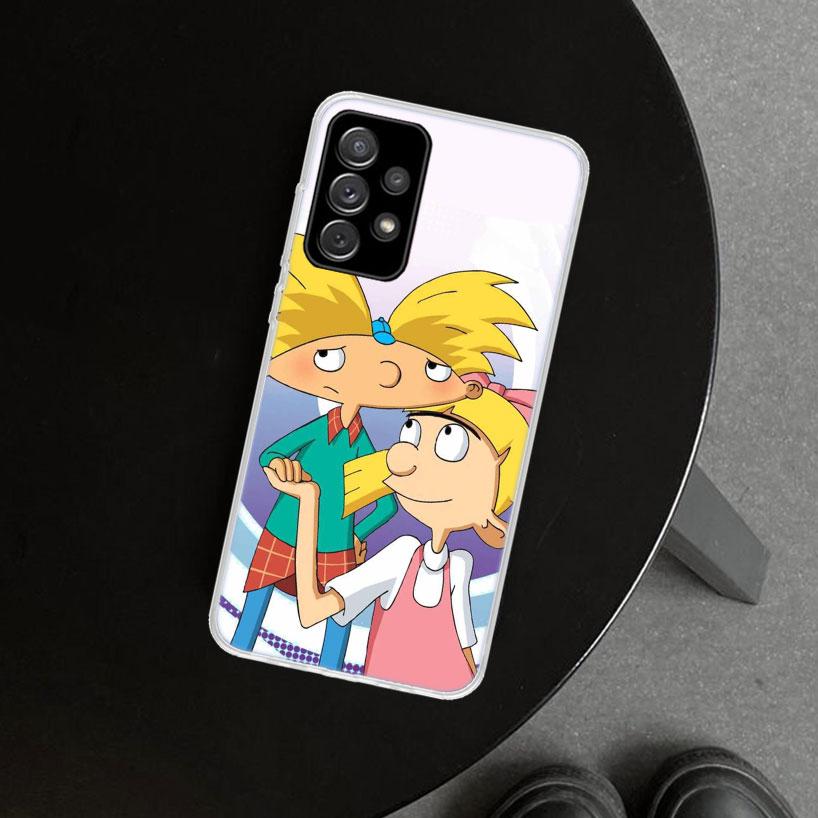 Hey Arnold Helga Cute Funny Cartoon Phone Case for Samsung Galaxy A17 A16 A26 A36 A56 A57 A37 A15 A25 A35 A55 A14 A24 A34 A54 A1