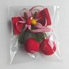 Velvet Christmas Tree Bow Ornament Wine Red Bow Ornament  Christmas Tree Decoration