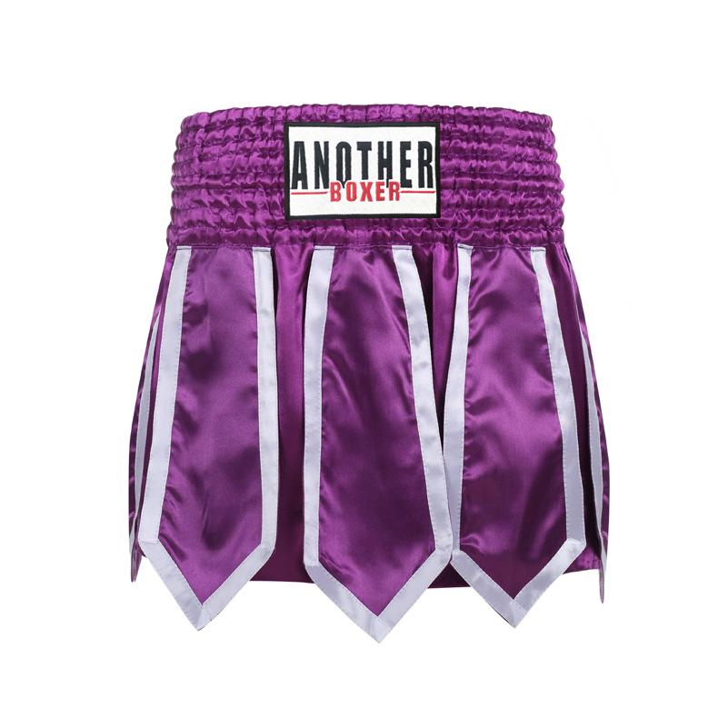 Boxing Ribbon Style Muay Thai Kickboxing Competition Shorts