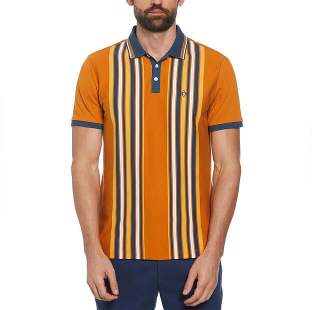 

Original Penguin Organic Interlock Bowling Stripe поло с короткими рукавами S