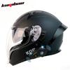 Cool Rider Bluetooth Full Face Motorcycle Helmet: Safe, Long Battery Life, Built-in Earphones, Wide View for Navigation
